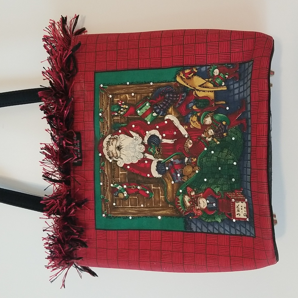 Kate spade Christmas bag Santa Claus vintage holiday Purse - Picture 1 of 12